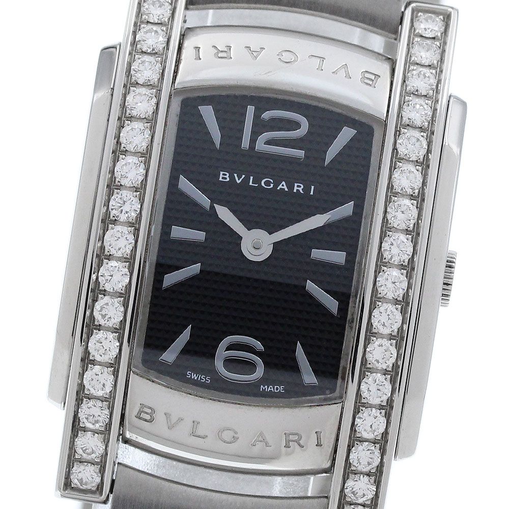 ブルガリ BVLGARI AA35S アショーマ サイドダイヤベゼル クォーツ レディース 保証書付き_961234