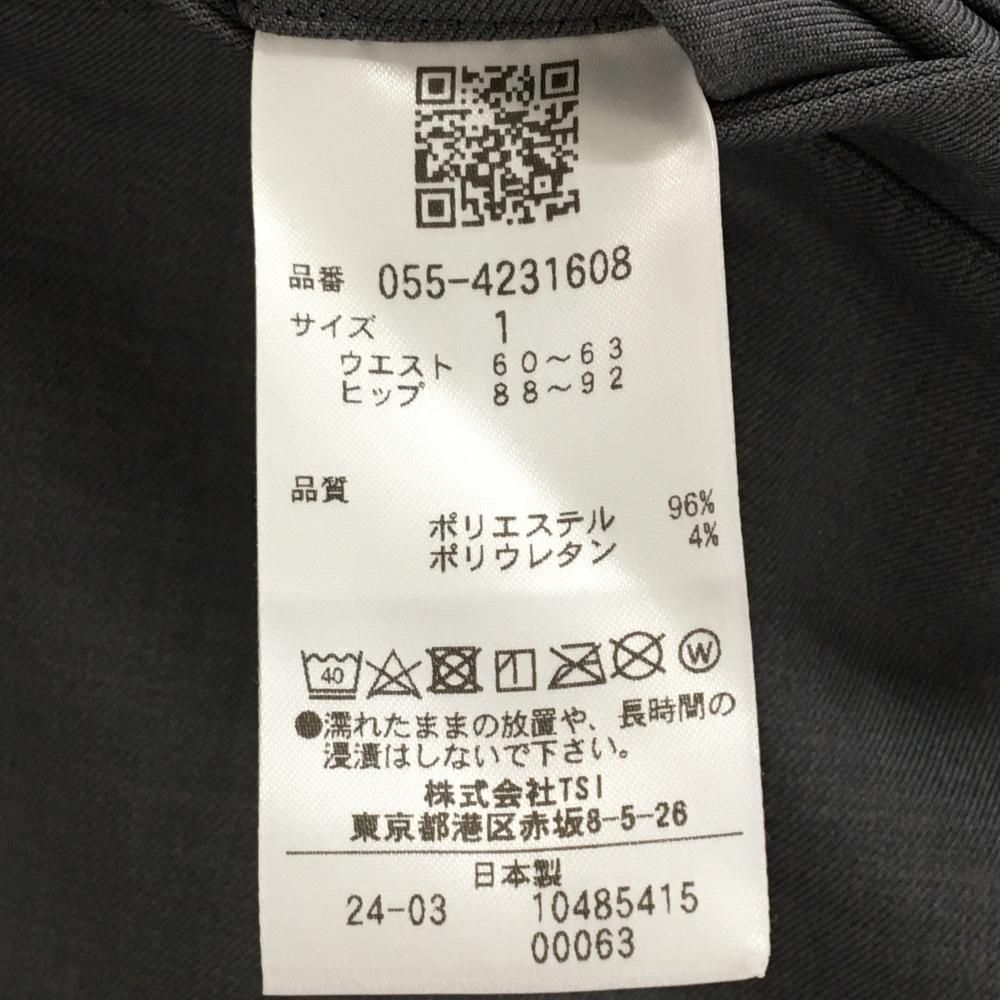 現行モデル　美品　パーリーゲイツ　パンツ　黒　グレー　白　M〜L相当　ゴルフ　4 超美品】パーリーゲイツ パンツ グレー ストレッチ 2タック レディース