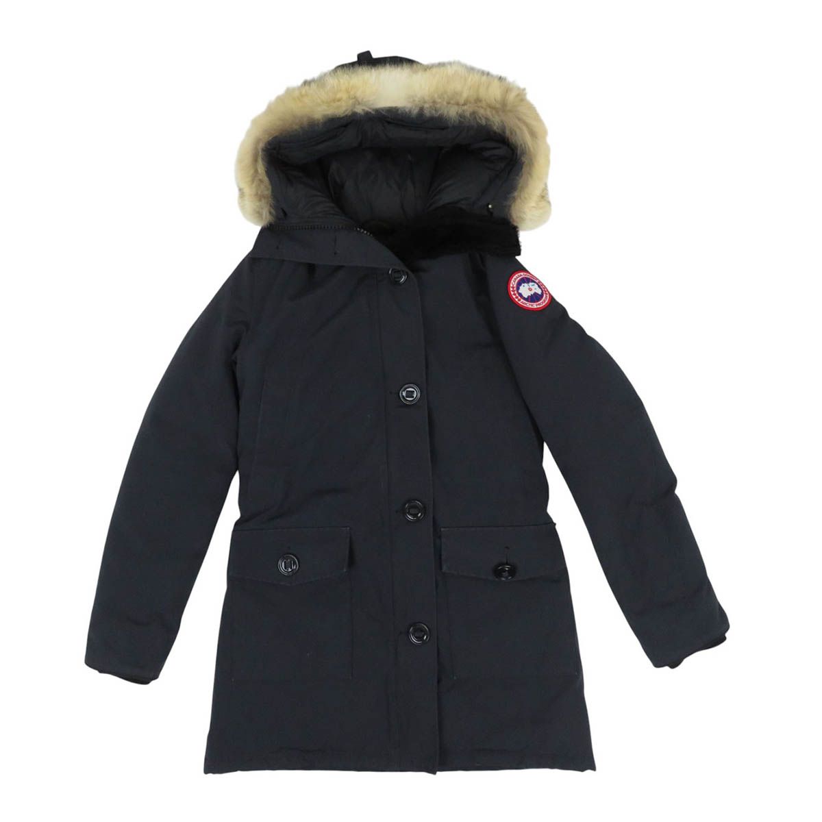 カナダグース BRONTE ブロンテ ファー ダウンジャケット 2603JL レディース ネイビー CANADA GOOSE【中古】 【アパレル・小物】