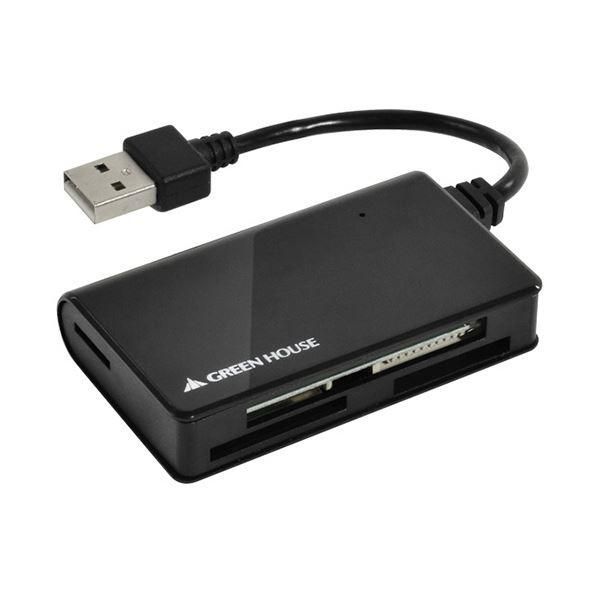 ds-（まとめ）グリーンハウス カードリーダ/ライタブラック GH-CRM1A-BK 1台〔×5セット〕 6,556円