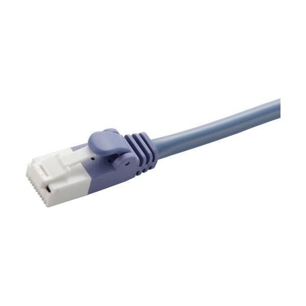 ds-（まとめ）エレコム 爪折れ防止クロスケーブル(Cat5E対応) ブルー 3.0m LD-CTXT/BU30 1本〔×5セット〕