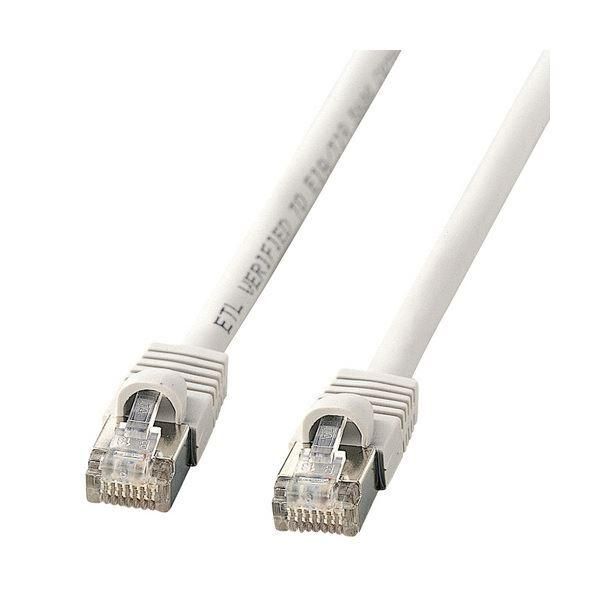 ds-（まとめ）サンワサプライSTPエンハンスドカテゴリ5 単線ケーブル ライトグレー 3m KB-STP-03LN 1本〔×5セット〕