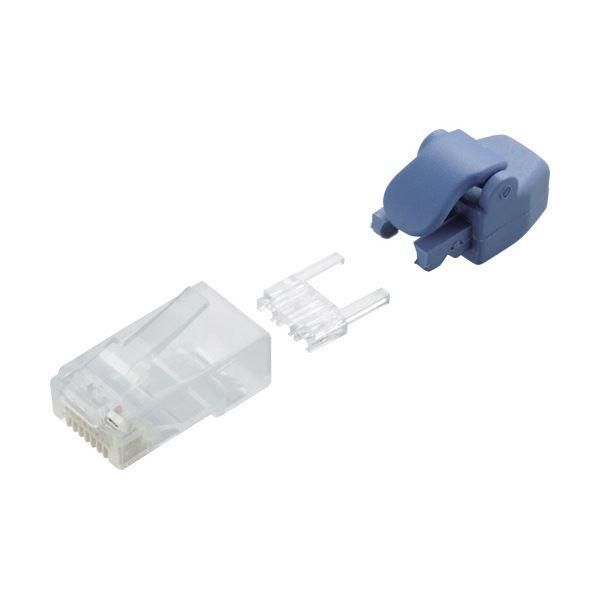 ds-（まとめ）エレコム RJ45コネクタ(Cat6単線ヨリ線共通) LD-6RJ45T10/TP 1パック(10個)〔×3セット〕