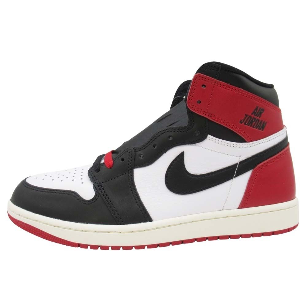 未使用 NIKE ナイキ AIR JORDAN 1 RETRO HIGH OG BLACK TOE REIMAGINED DZ5485-106 つま黒 スニーカー エアジョーダン 28.5 白黒赤 メンズ 古着 中古 USED 15,196円