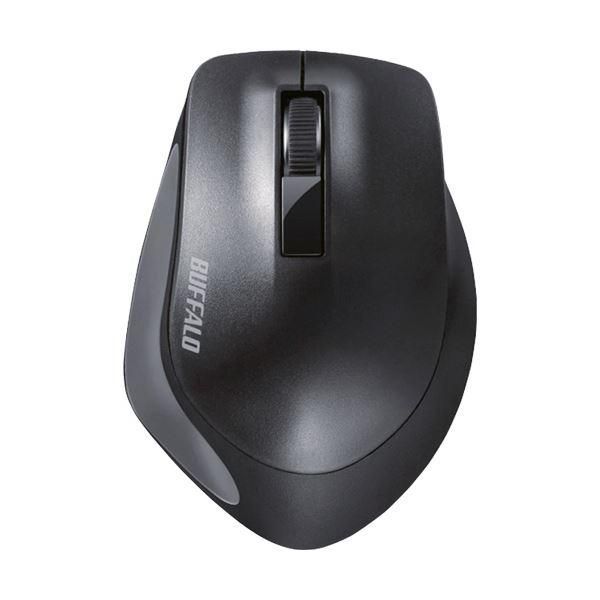 ds-（まとめ）バッファロー 無線 BlueLED3ボタン プレミアムフィットマウス ブラック BSMBW300MBK 1個〔×3セット〕