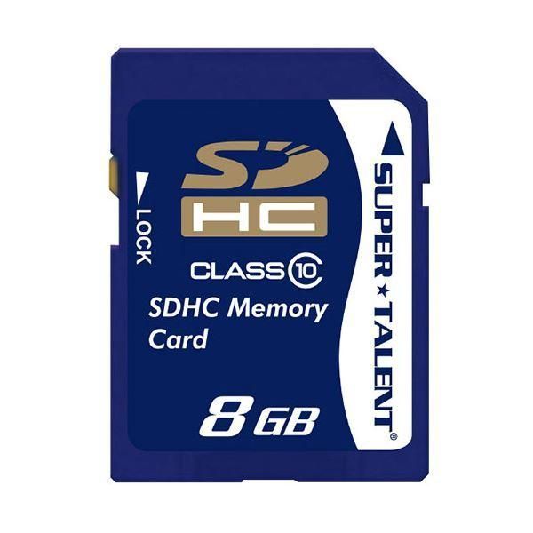 ds-（まとめ）スーパータレント SDHCカードCLASS10 8GB ST08SDC10 1枚〔×5セット〕