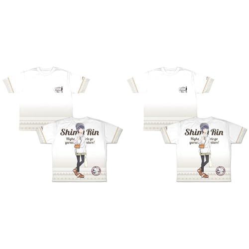 ms[二次元コスパ] ゆるキャン△ 夏キャン志摩リン 両面フルグラフィックTシャツ Mサイズ ポリエステル製 (× 2)