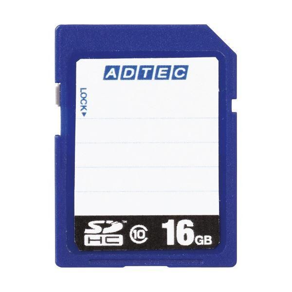 ds-（まとめ）アドテック SDHCメモリカード16GB Class10 インデックスタイプ AD-SDTH16G/10R 1枚〔×3セット〕