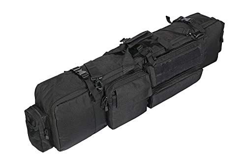ms(グテナムネット)ガンケース 大容量 W100cm 2本 2丁 収納 ライフル ケース ソフト サバゲー カメラ 三脚 釣り などにも ハンドガン ダブル