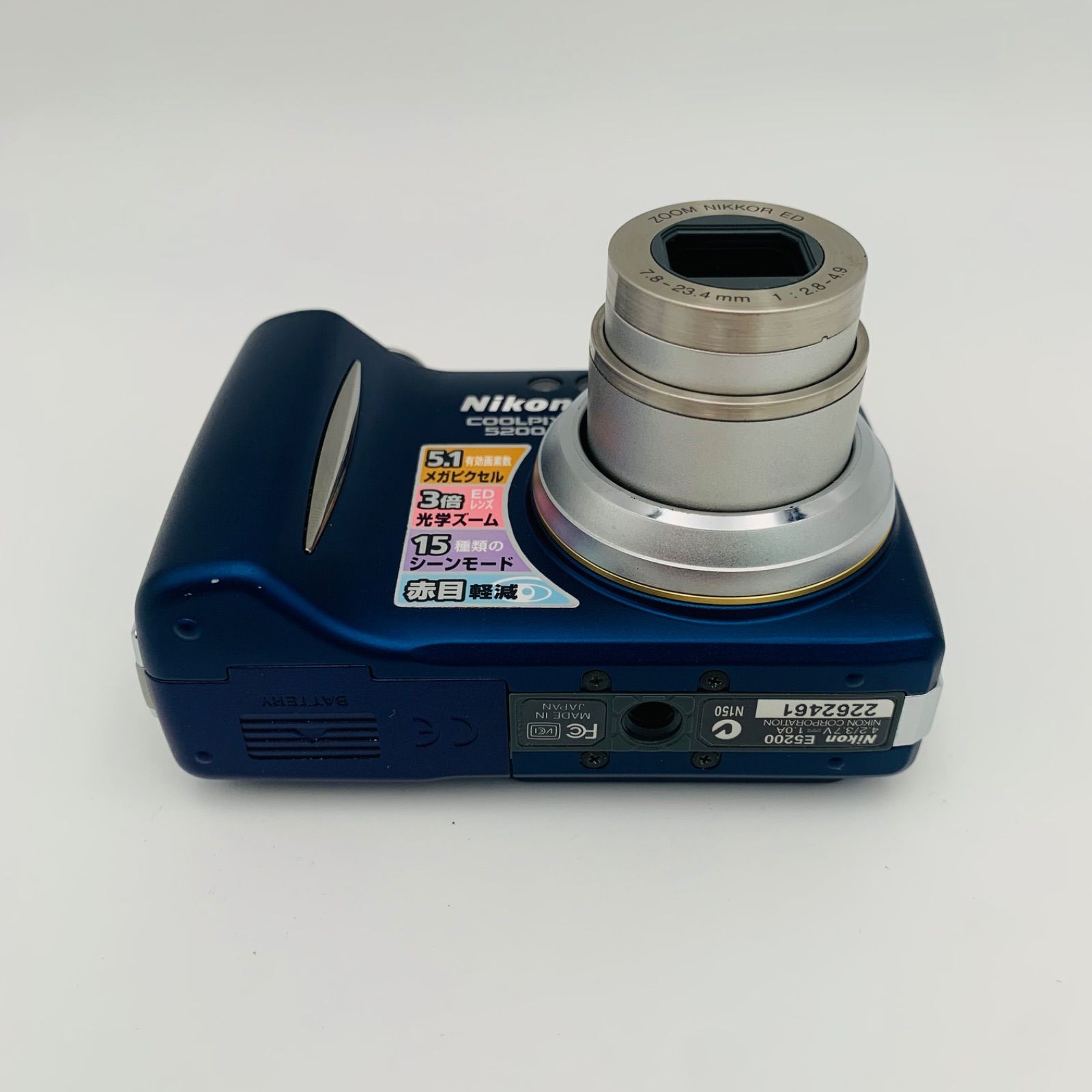 カメラ 【スマホ転送OK】ニコン Nikon COOLPIX 5200 ブルー