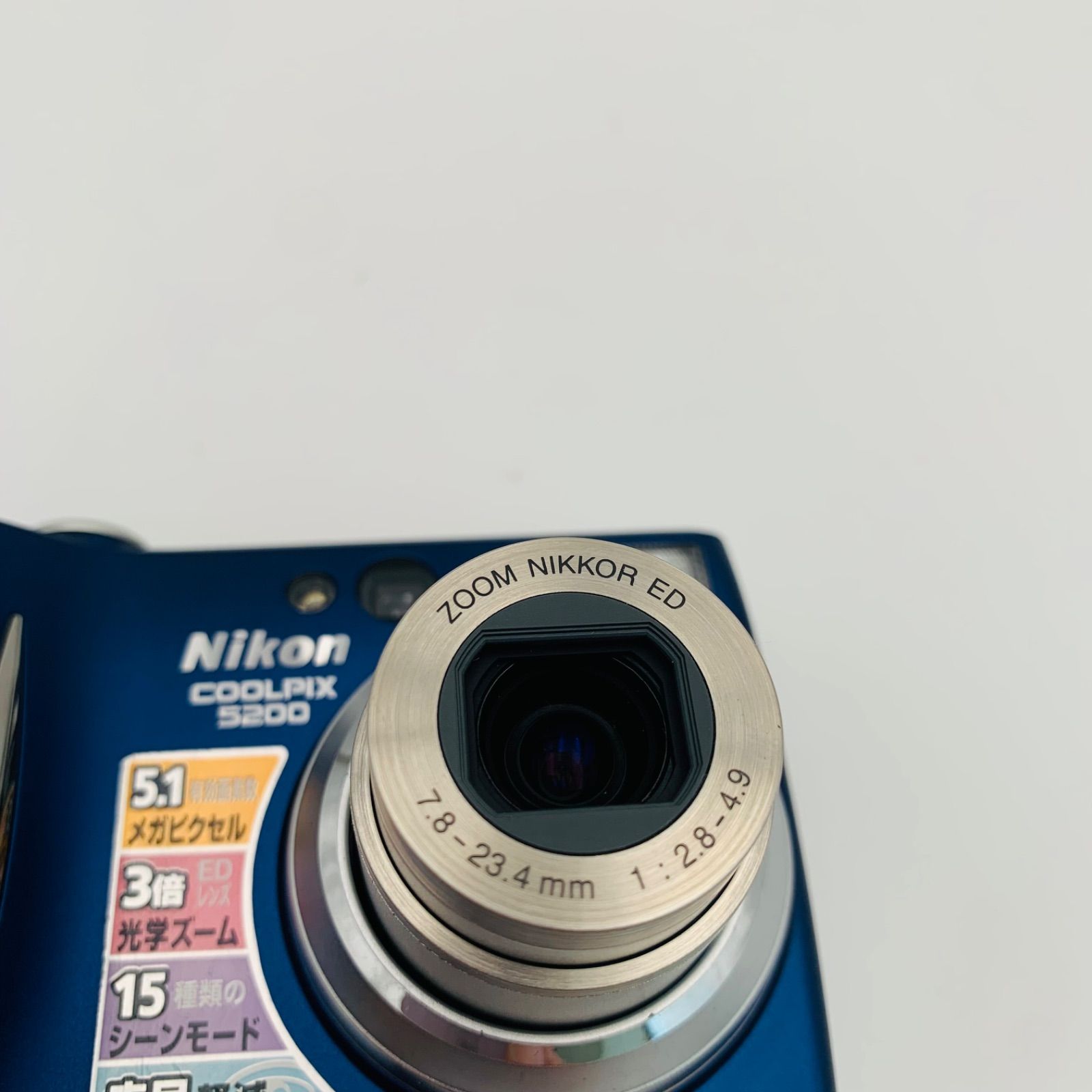 Nikon COOLPIX 5200 ブルー 充電器•バッテリー•ストラップ•SDカード