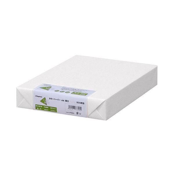 ds-（まとめ）長門屋商店 Color Paper A4厚口 白 ナ-3351 1冊(500枚) 〔×3セット〕
