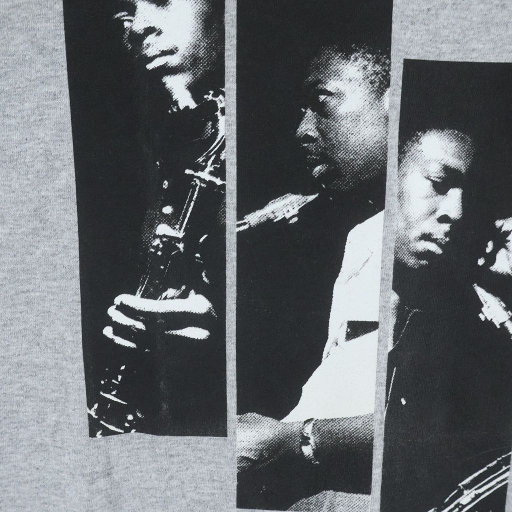 SUPREME (シュプリーム) 09SS ×John Coltrane Blue Train Session Tee ジョン・コルトレーン・ブルートレイン・セッション クルーネック半袖Tシャツカットソー グレー SUPREME (シュプリーム) 09SS ×John Coltrane Blue Train Session Tee ジョン・コルトレーン・ブルートレイン・セッション クルーネック半袖Tシャツカットソー グレー