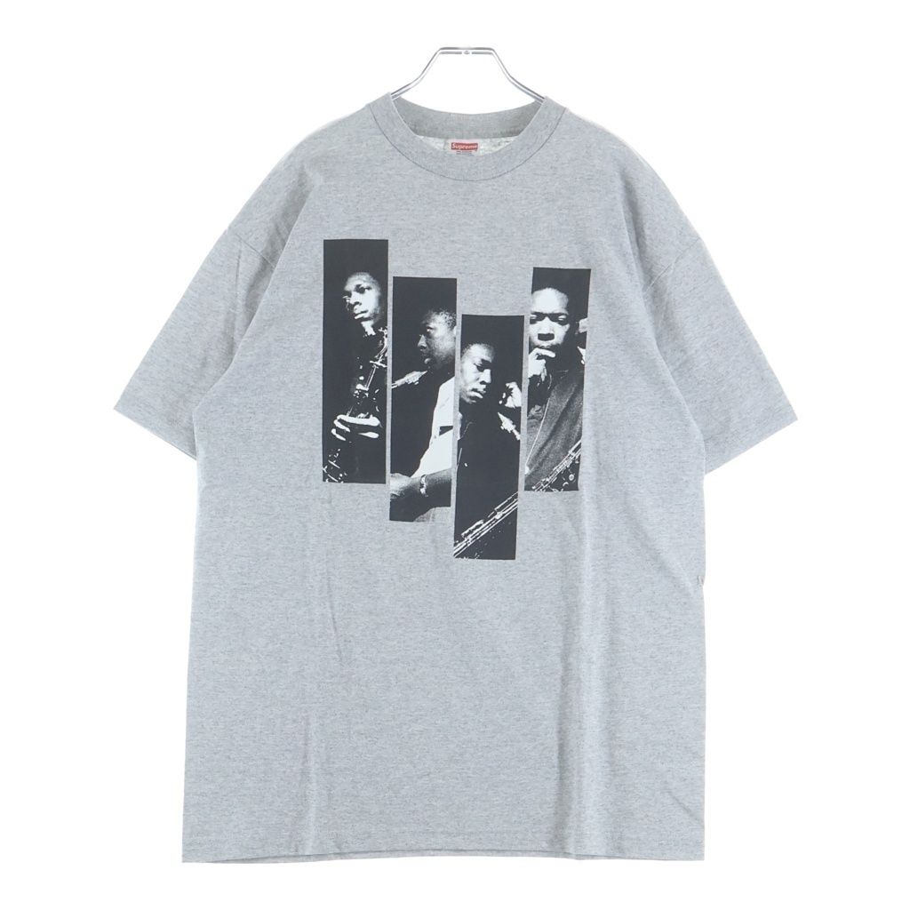 SUPREME (シュプリーム) 09SS ×John Coltrane Blue Train Session Tee ジョン・コルトレーン・ブルートレイン・セッション クルーネック半袖Tシャツカットソー グレー