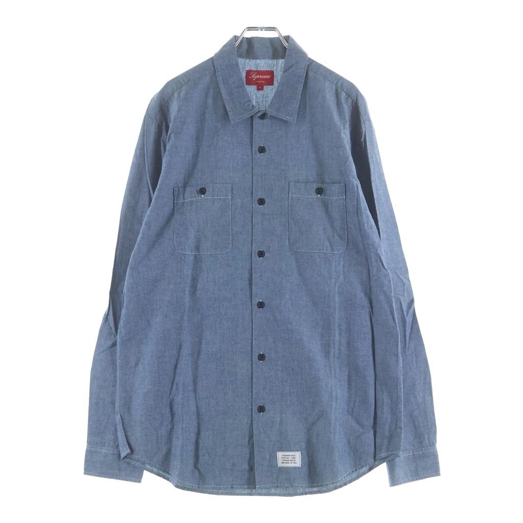 SUPREME (シュプリーム) Chambray Shirt シャンブレーシャツ インディゴ