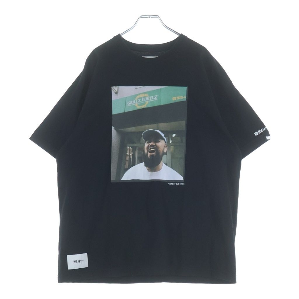 WTAPS (ダブルタップス) ×SUE KWON×GRILLZ JEWELZ 20th Anniversary Tee 20周年 フロントフォトプリント 半袖Tシャツ カットソー ブラック