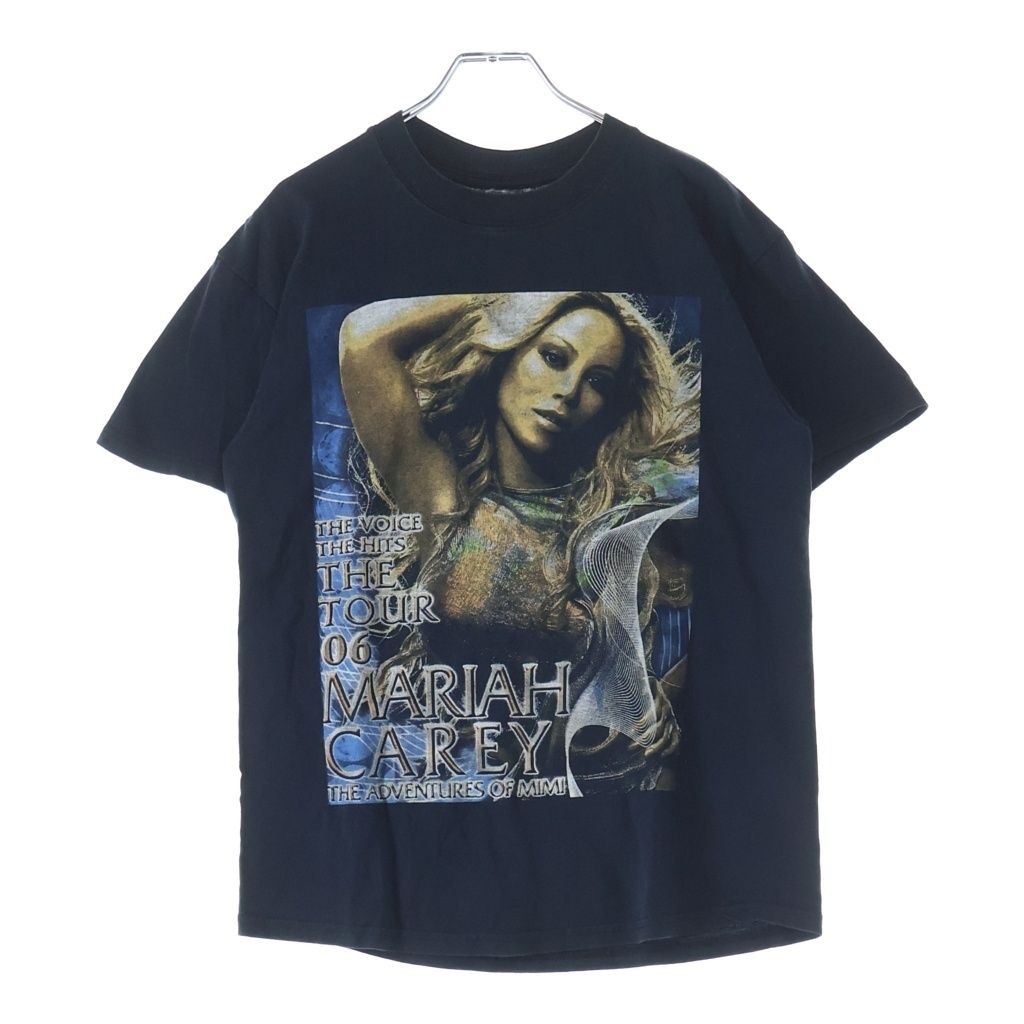 VINTAGE (ヴィンテージ) 00S MARIAH CAREY THE VOICE HITS TOUR 06 マライアキャリー ザ ヴォイス ヒッツ ツアー 両面プリント クルーネック半袖Tシャツカットソー ブラック