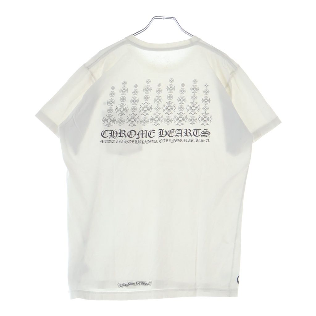 CHROME HEARTS (クロムハーツ) CHプラス ハリウッド バックプリント 半袖Tシャツカットソー ブラック