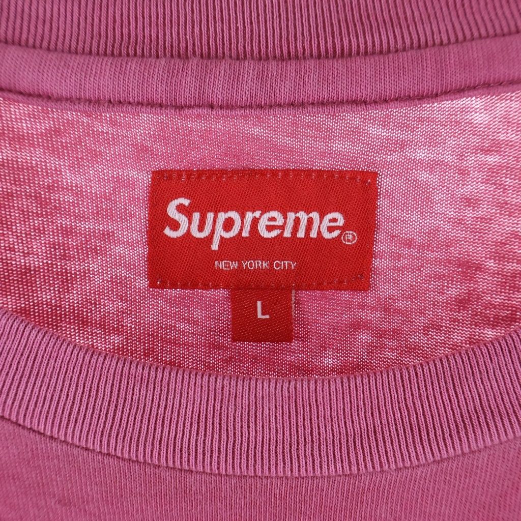 SUPREME (シュプリーム) 23SS Animal Kingdom S/S Top Magenta アニマルキングダム エンブロイダリーデザイン クルーネック コットン半袖Tシャツ カットソー ピンク -