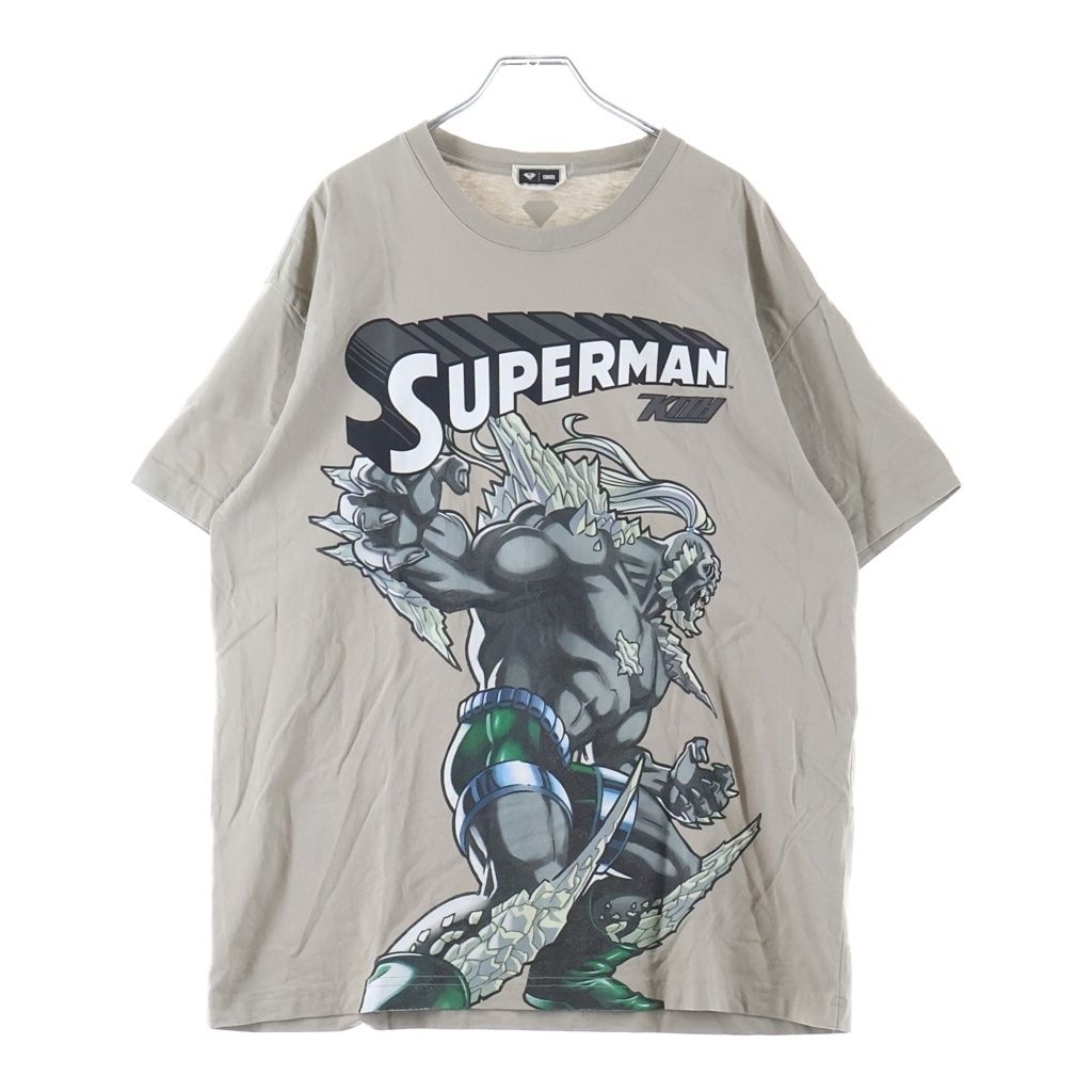 KITH (キス) ×SUPERMAN DOOMSDAY スーパーマン ドゥームズデイ ロゴデザイン クルーネック カットソー 半袖Tシャツ ブラウン 9,352円