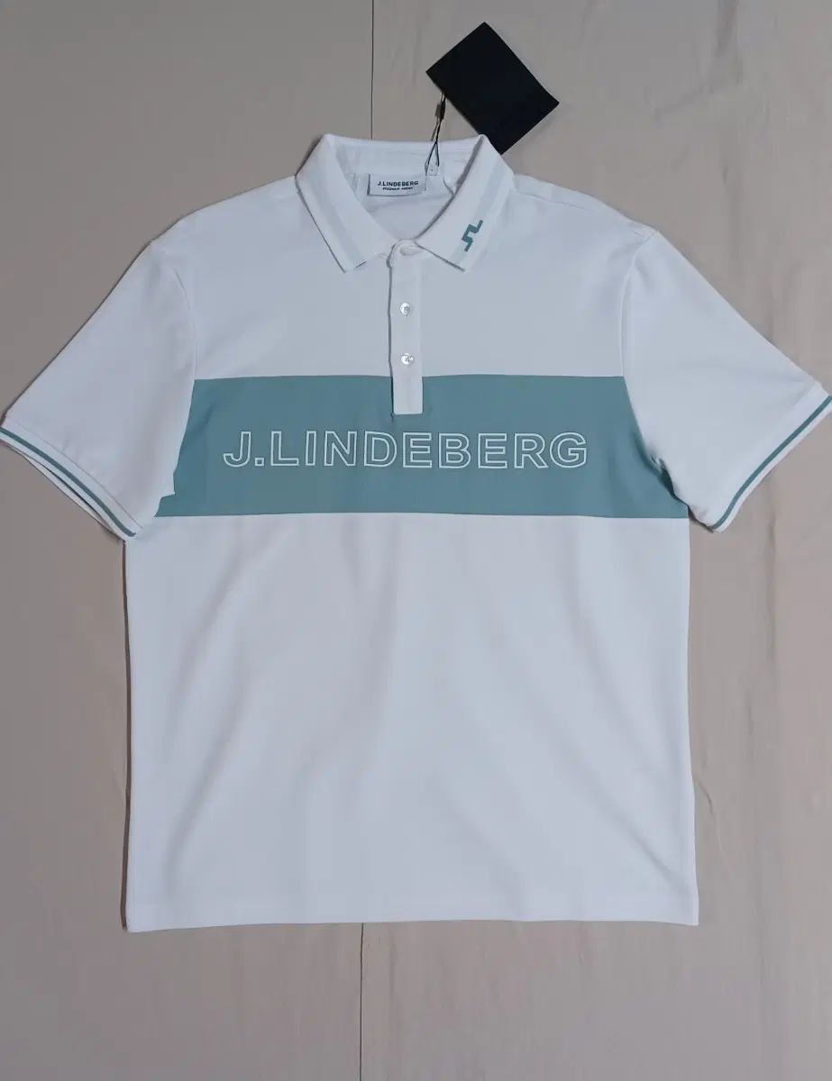 J.LINDEBERG (J.リンドバーグ) ゴルフウェア 半袖 カラーTシャツ 白