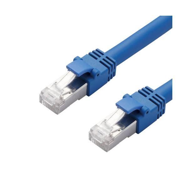 ds-（まとめ） エレコム LANケーブル／CAT7／3m／ブルー LD-TWS／BU3 〔×3セット〕