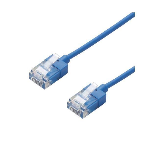 ds-（まとめ） エレコム LANケーブル／CAT6A／スーパースリム／7m／ブルー LD-GPASS／BU7 〔×3セット〕