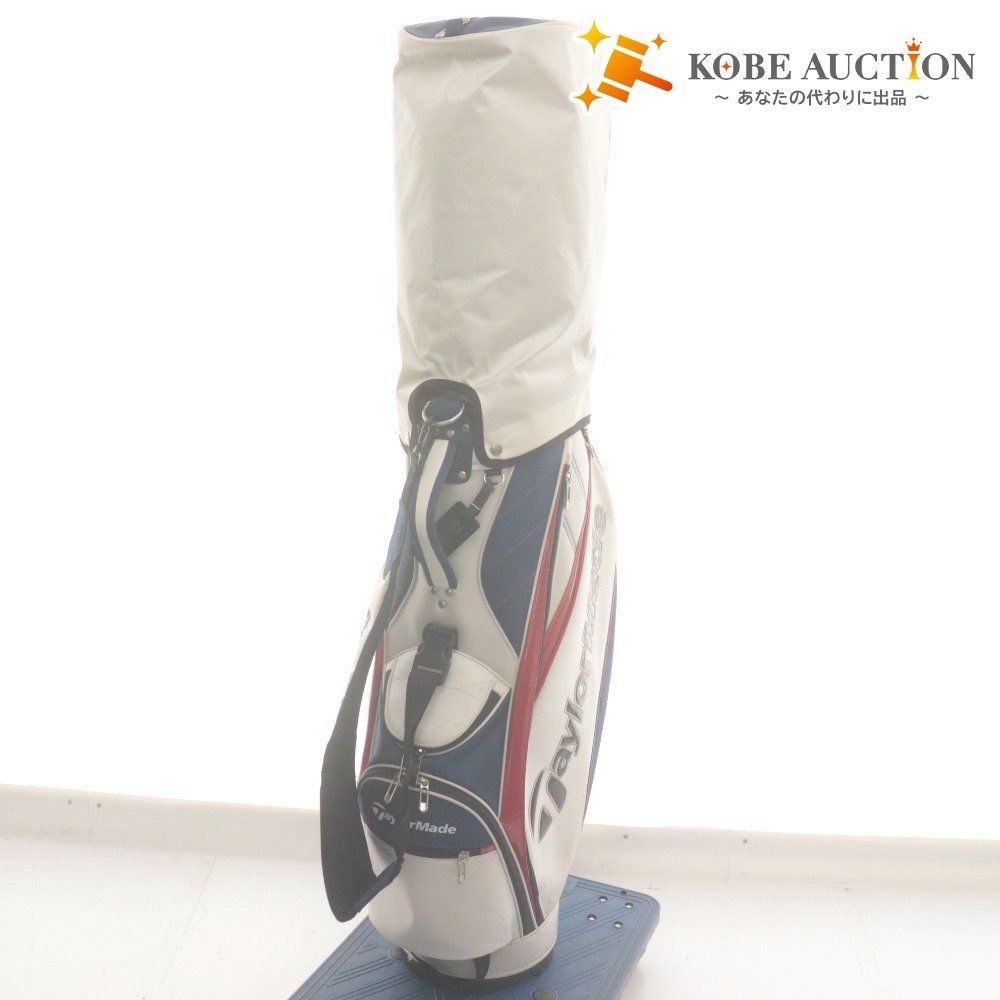 ■ Taylor Made Caddy Bag Golf Bag TD271 True Light 5 Split White Navy Red