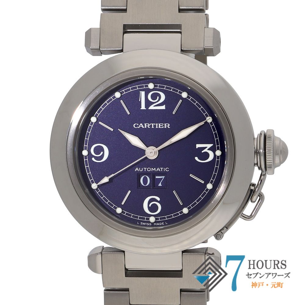 149033 CARTIER カルティエ W31047M7 ブルー ステンレス 自動巻き 当店オリジナルボックス