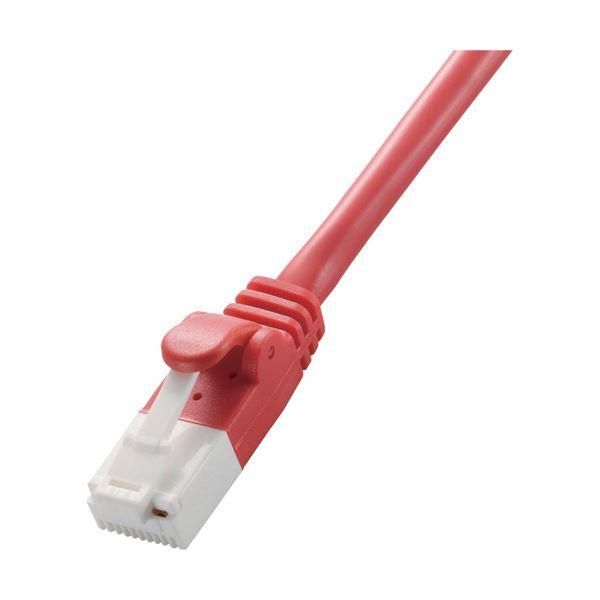 ds-(まとめ) エレコム Cat5e対応ツメ折れ防止LANケーブル レッド 3m LD-CTT／R3／RS 1本 〔×30セット〕 31,649円