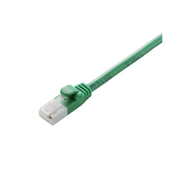 ds-(まとめ) エレコムCat5e対応ツメ折れ防止LANケーブル グリーン 5m LD-CTT/GN5/RS 1本 〔×30セット〕