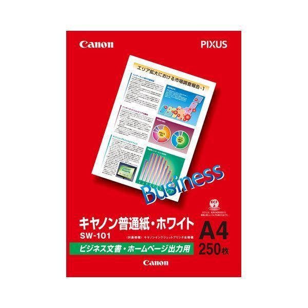 ds-(まとめ) キヤノン 普通紙・ホワイトSW-101A4 A4 6614A001 1冊(250枚) 〔×30セット〕