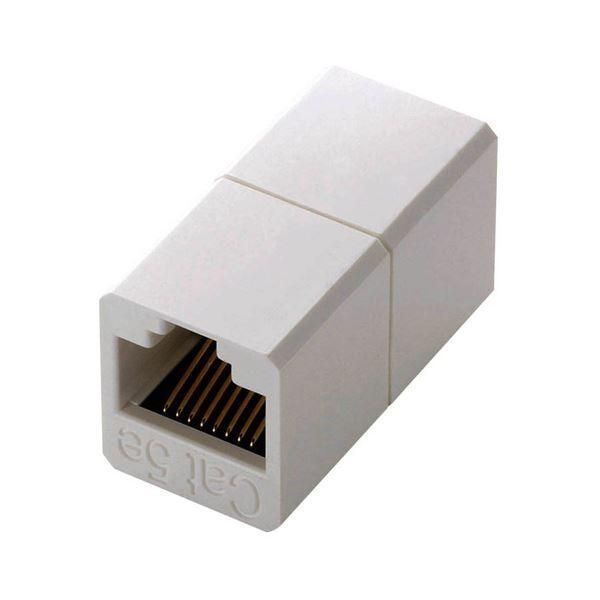 ds-(まとめ) エレコム コンパクトRJ45延長コネクタ カテゴリー5用 LD-RJ45JJ5Y2 1個 〔×30セット〕