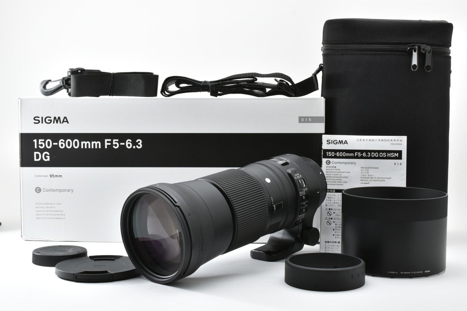 ★美品★ シグマ SIGMA Contemporary 150-600mm F5-6.3 DG OS HSM キヤノン Canon EFマウント《元箱・付属品多数》完動品 #A607070