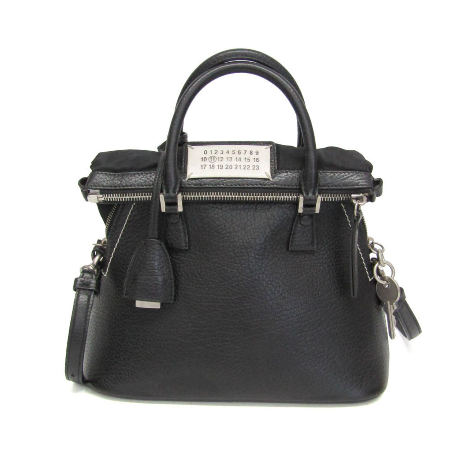 メゾン マルジェラ(Maison Margiela) 5AC S61WD0010 レディース レザー ハンドバッグ,ショルダーバッグ ブラック 59,400円