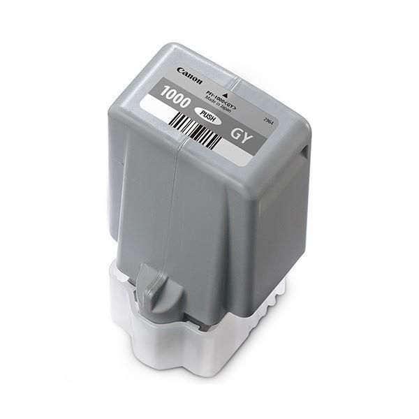 ds-(まとめ）キヤノン インクタンクPFI-1000GY グレー 80ml 0552C004 1個〔×3セット〕
