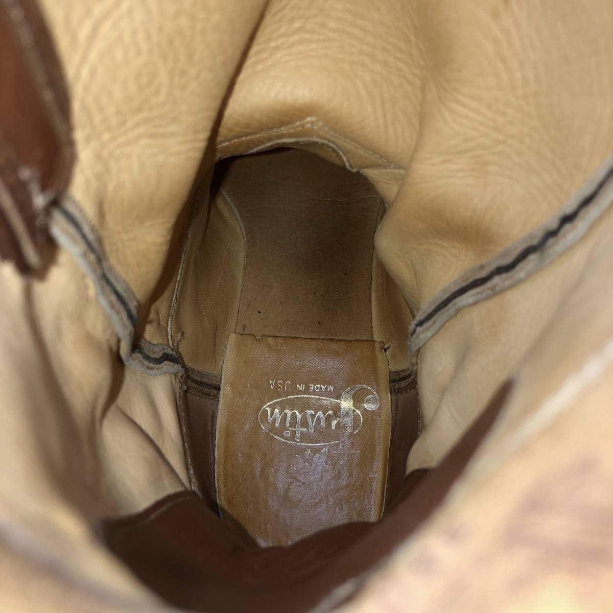 古着 ジャスティン JUSTIN 3802 ローパーブーツ USA製 8 1/2B メンズ25.5cm相当/saa016130