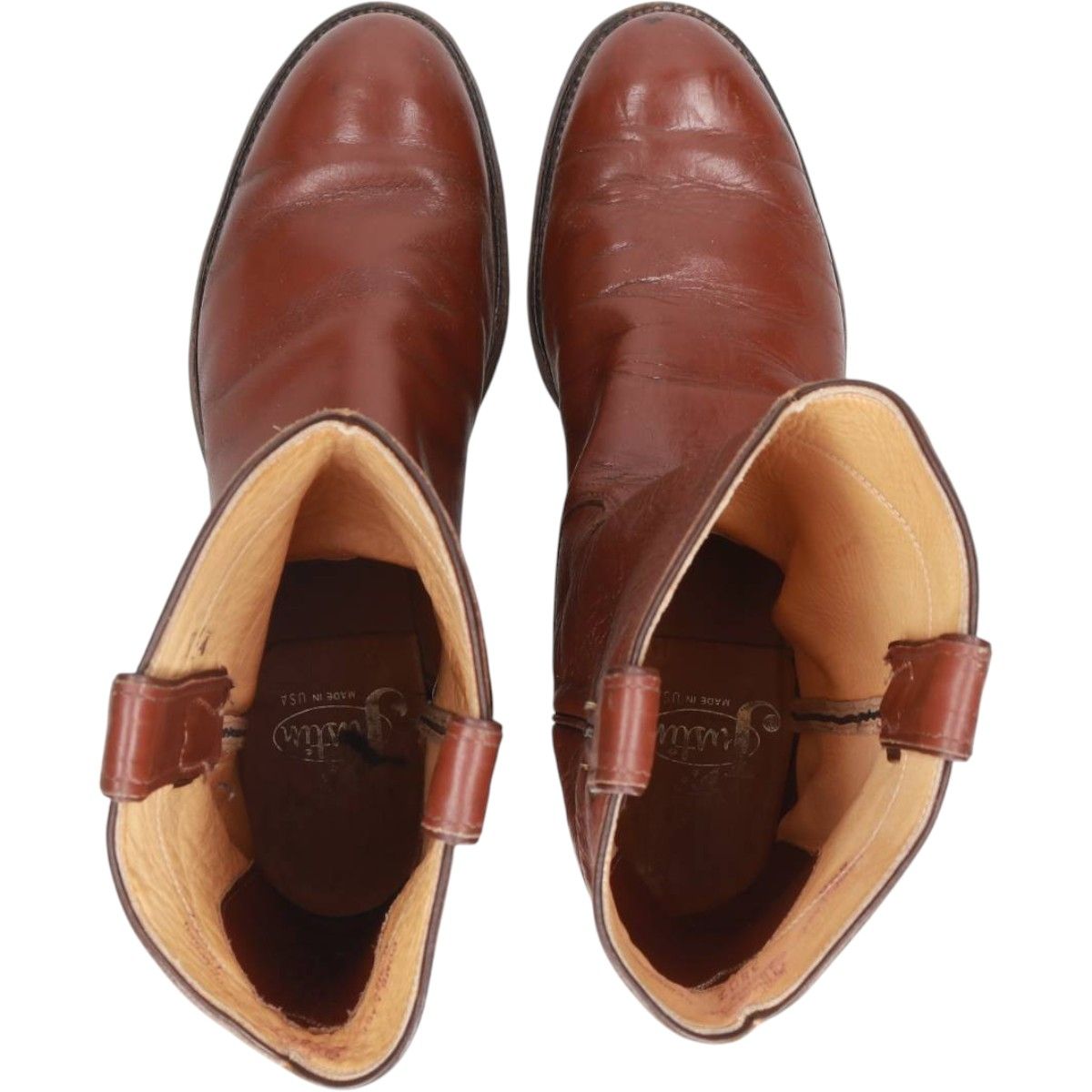 古着 ジャスティン JUSTIN 3802 ローパーブーツ USA製 8 1/2B メンズ25.5cm相当/saa016130