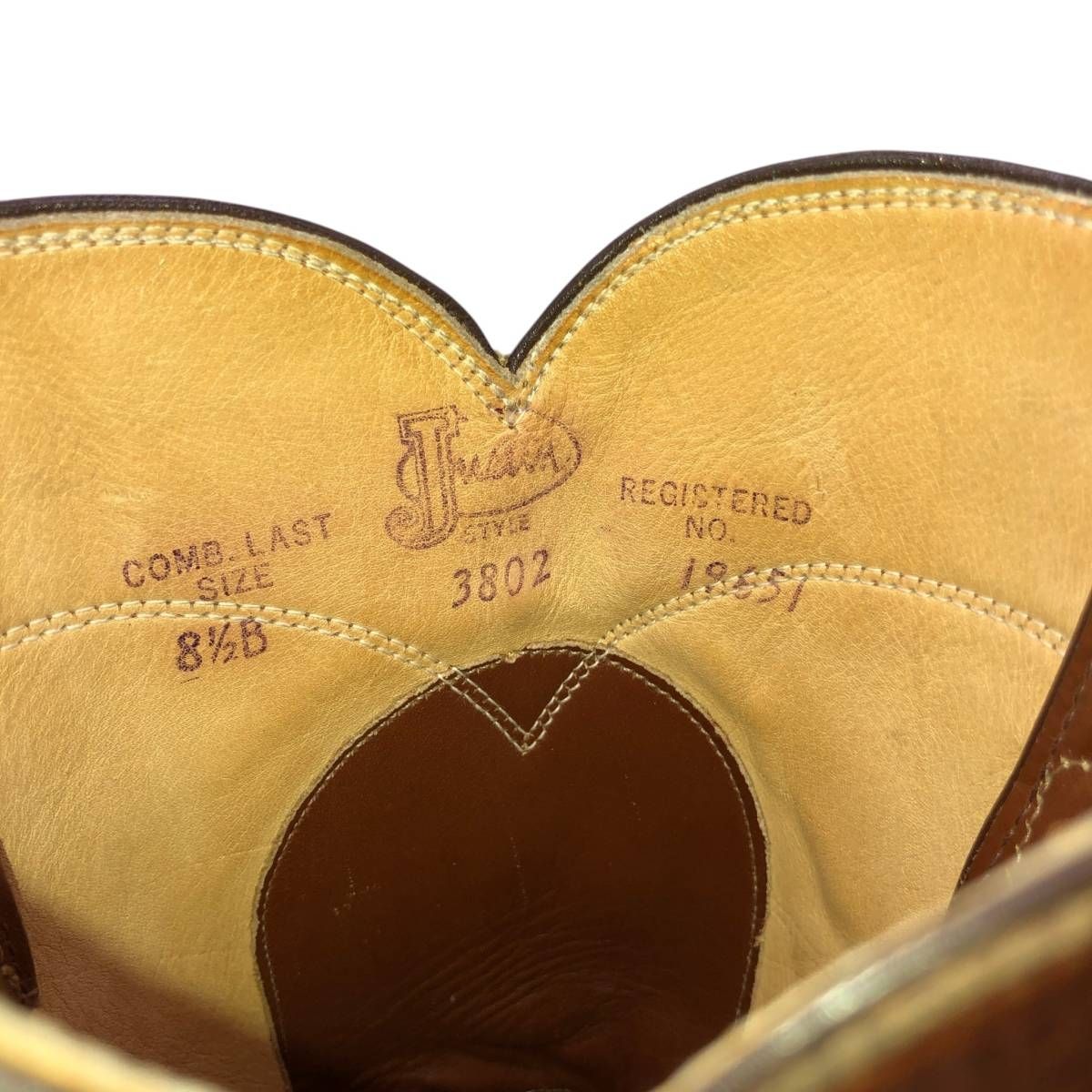 古着 ジャスティン JUSTIN 3802 ローパーブーツ USA製 8 1/2B メンズ25.5cm相当/saa016130