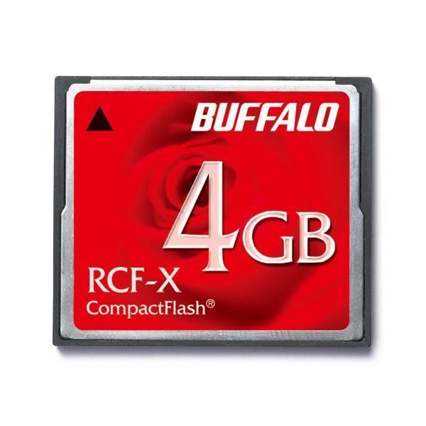 ds-(まとめ）バッファロー コンパクトフラッシュ4GB RCF-X4G 1枚〔×3セット〕