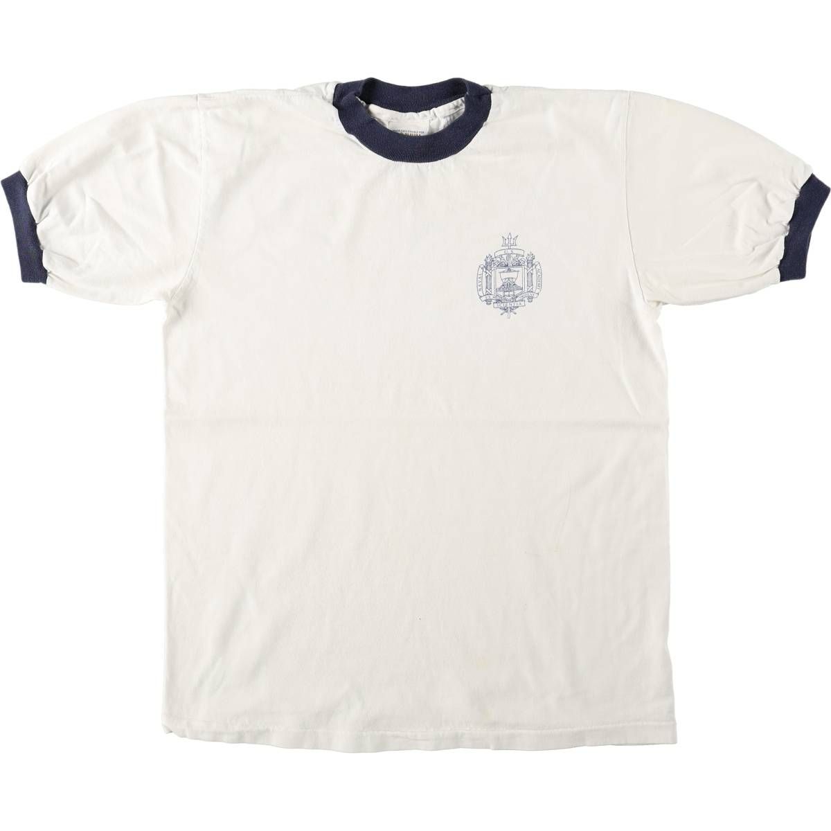 古着 90年代 U.S. NAVAL ACADEMY STORE USNA アメリカ海軍兵学校 ミリタリー リンガーTシャツ USA製 メンズM相当 ヴィンテージ/eaa664464 6,521円