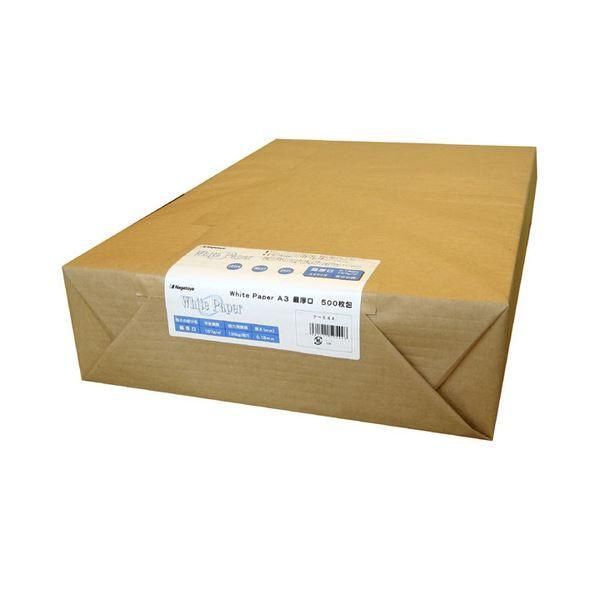 ds-(まとめ）長門屋商店 ホワイトペーパー A3最厚口 135kg ナ-544 1冊(500枚)〔×3セット〕
