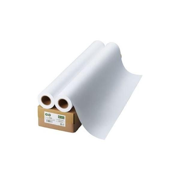 ds-(まとめ）TANOSEE インクジェット用普通紙A0ロール 841mm×50m 1箱(2本)〔×3セット〕