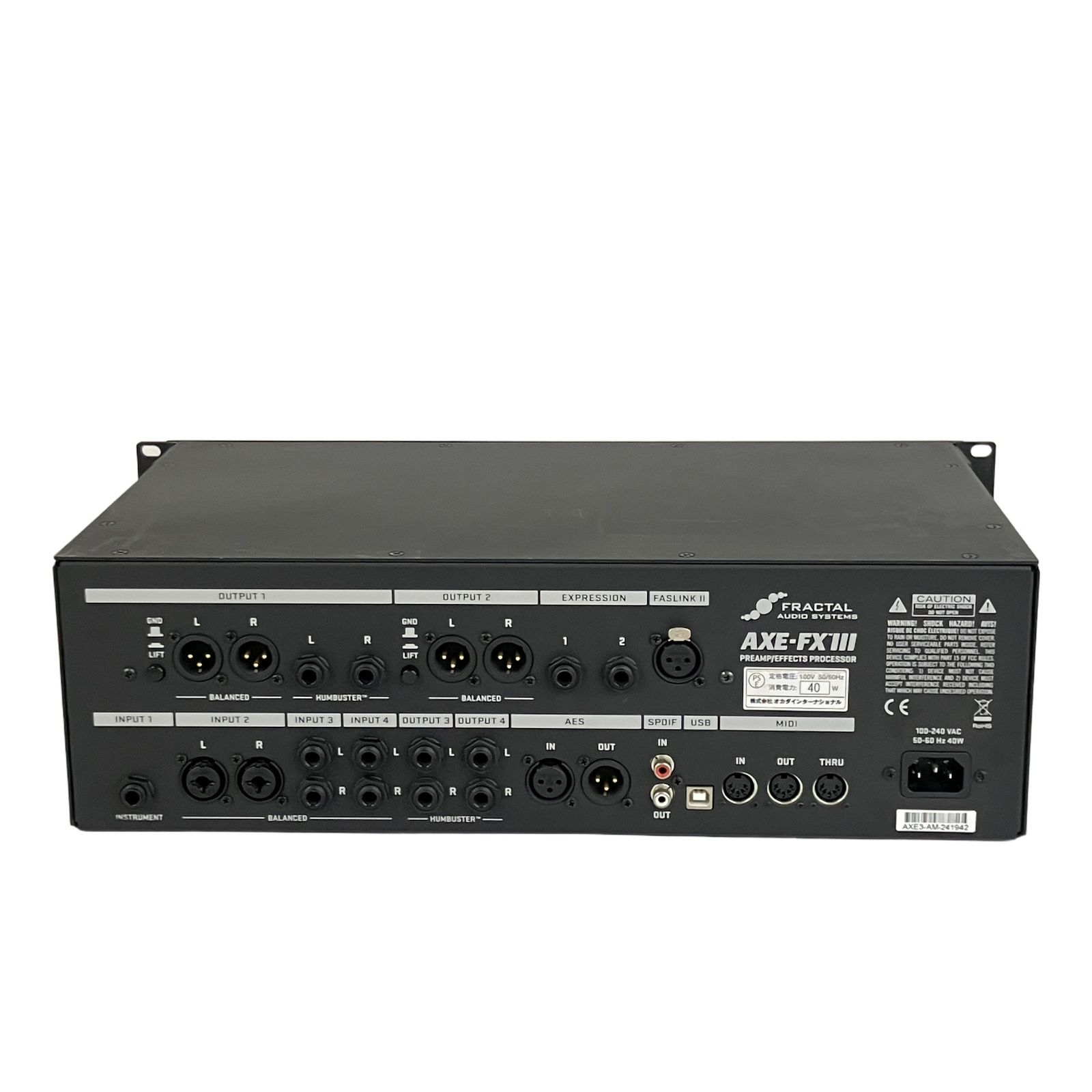 Fractal Audio Systems Axe FX III フラクタル プリアンプ エフェクト