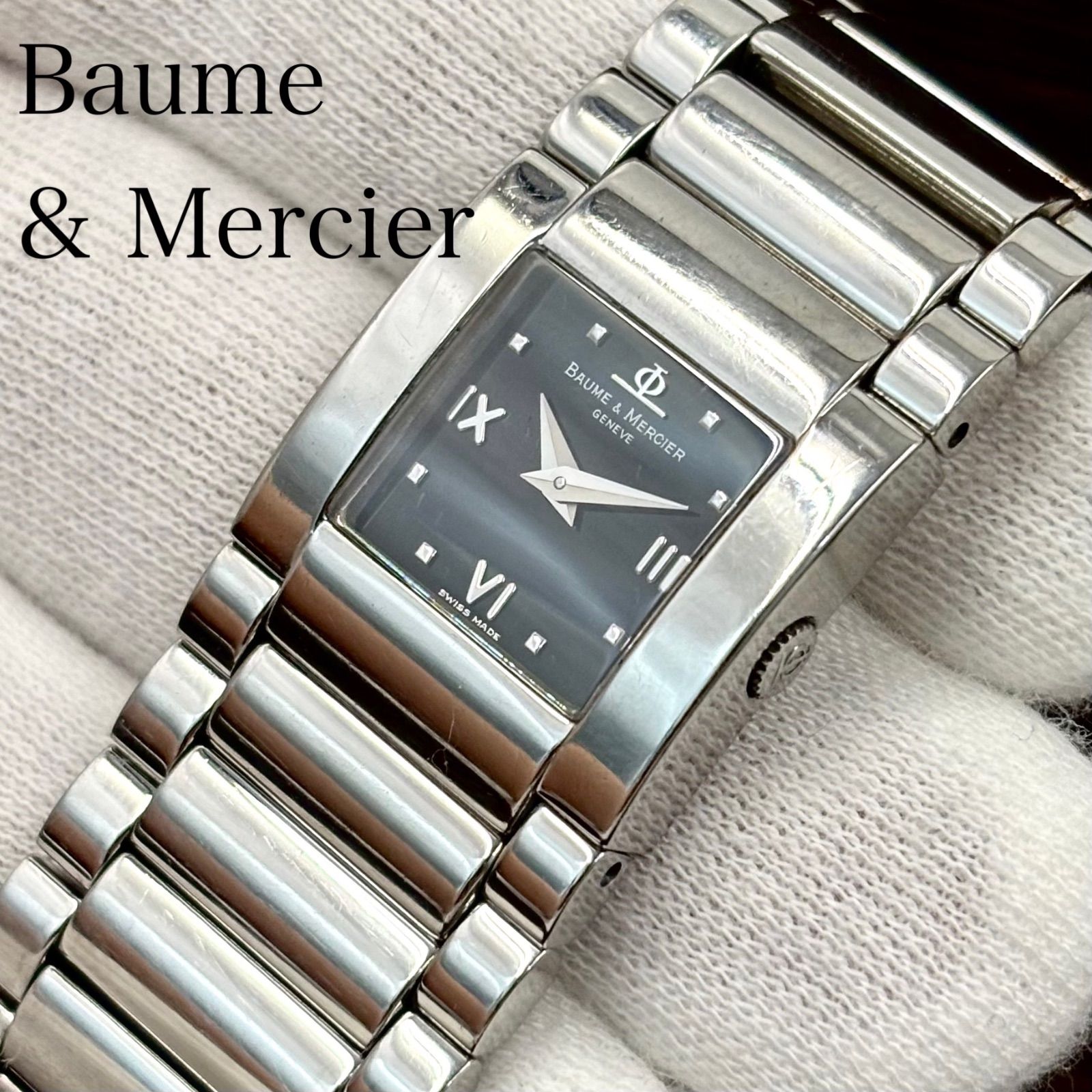 【稼働】Baume＆Mercier/ボーム＆メルシェ CATWALK/キャットウォーク 腕時計 ブラック文字盤 ローマンインデックス 24,017円