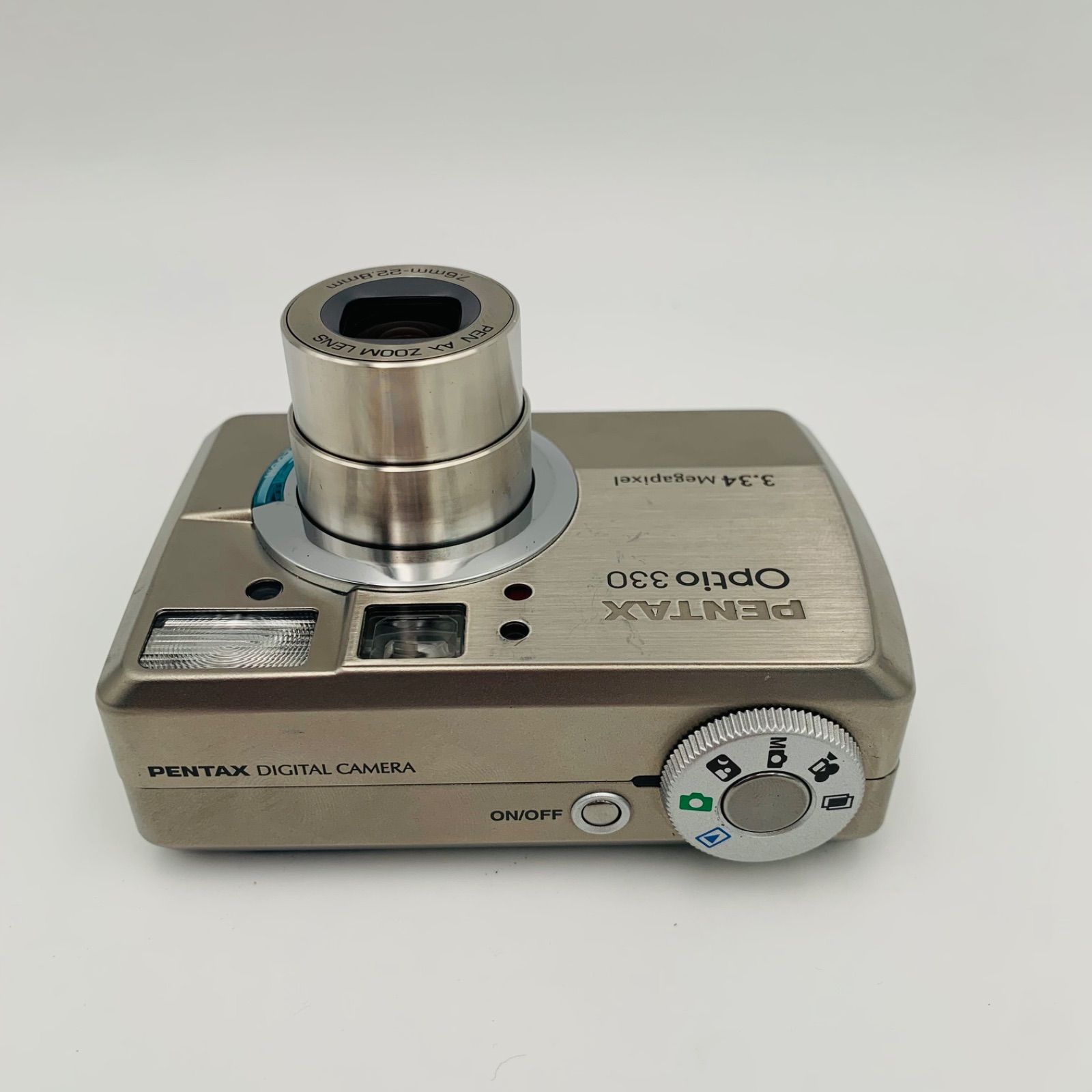 ② 美品　PENTAX Optio 330 動作確認済　CFカード付き PENTAX OPTIO 330 シルバー 充電器•バッテリー•CFカード (0811) - メルカリ