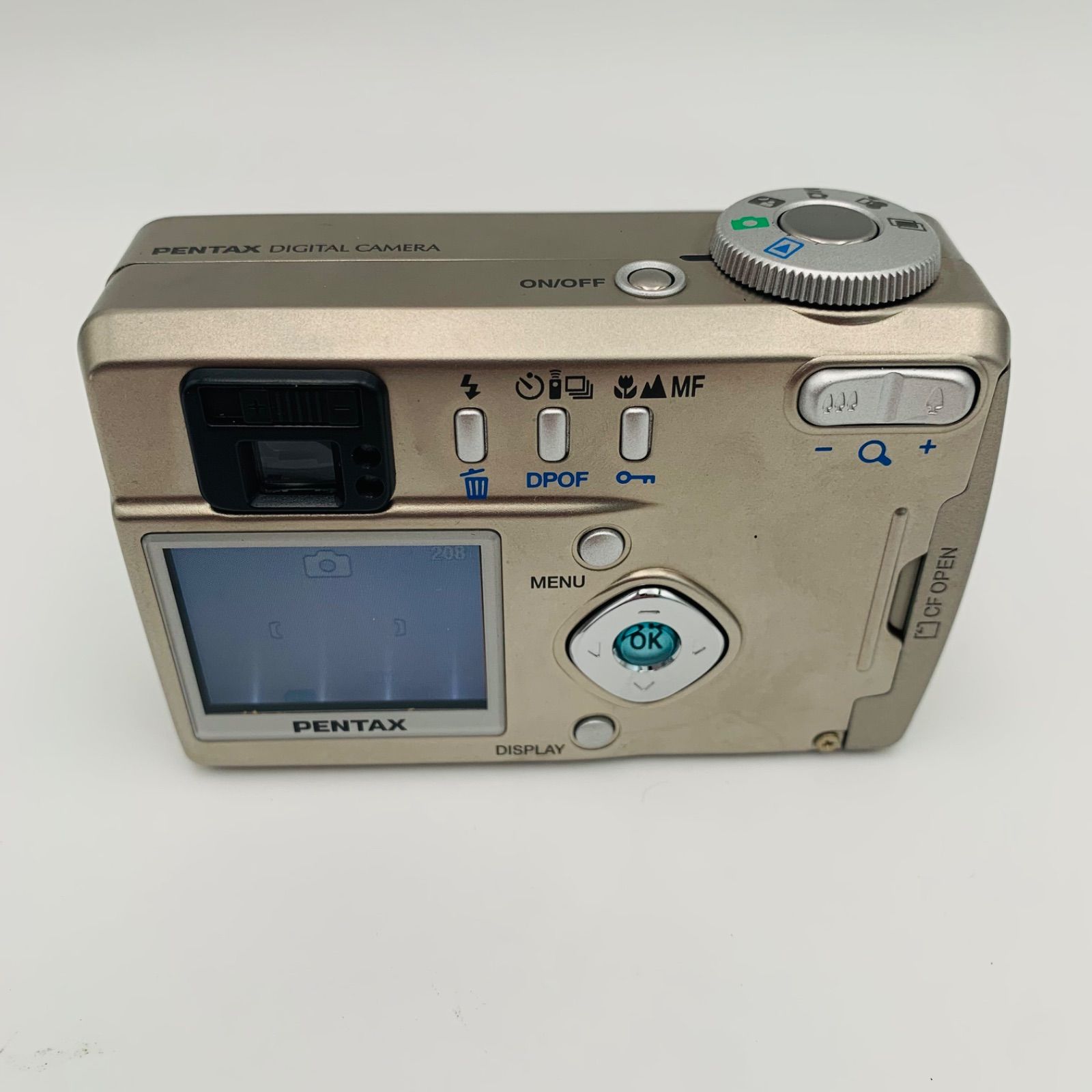 PENTAX OPTIO 330 シルバー 充電器•バッテリー•CFカード (0811) - メルカリ