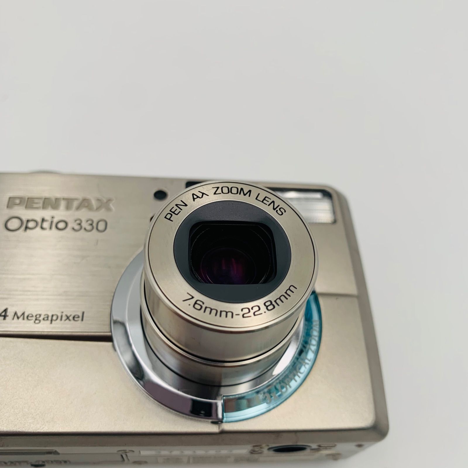PENTAX OPTIO 330 シルバー 充電器•バッテリー•CFカード (0811) - メルカリ