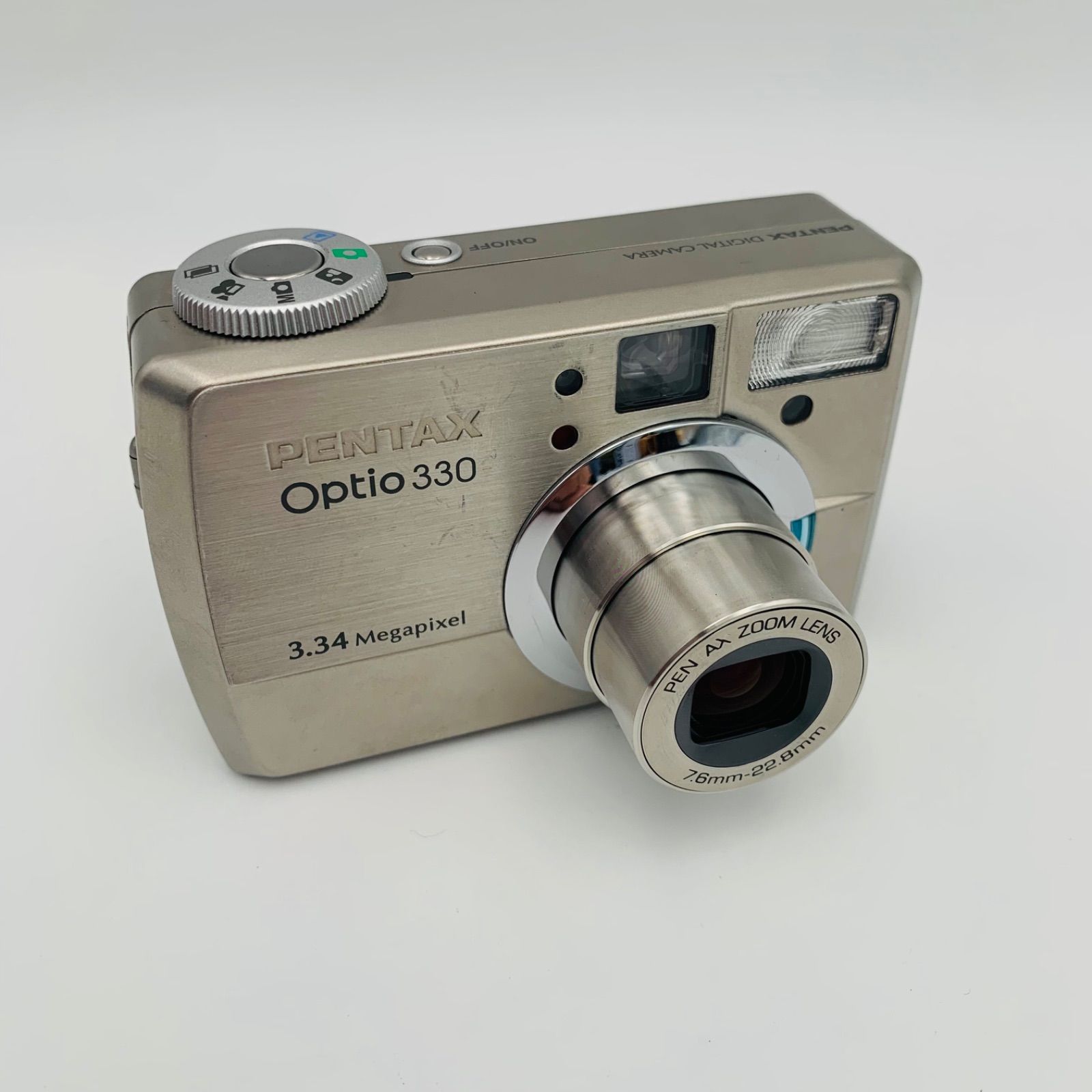 PENTAX OPTIO 330 シルバー 充電器•バッテリー•CFカード (0811) - メルカリ