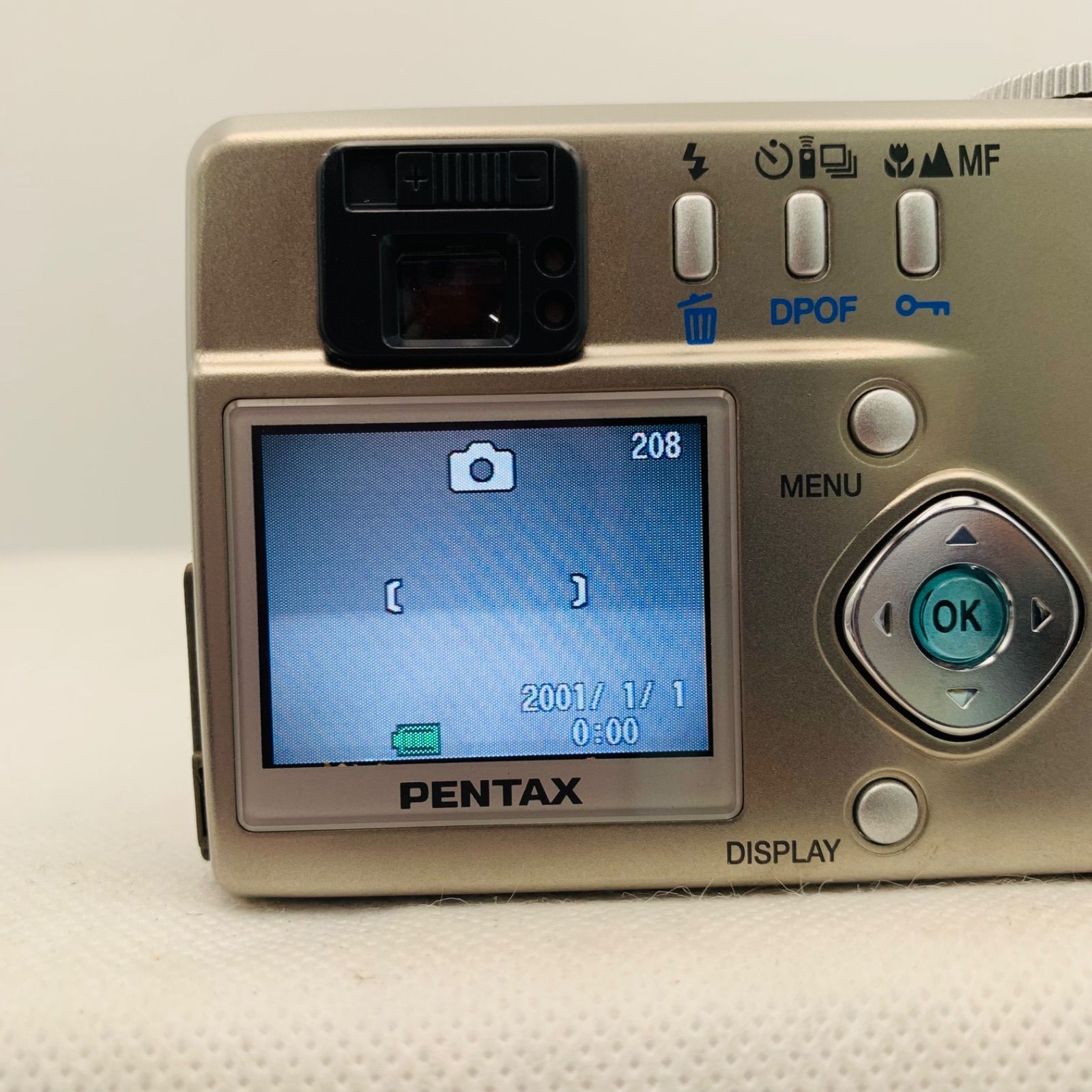 PENTAX OPTIO 330 シルバー 充電器•バッテリー•CFカード (0811) - メルカリ